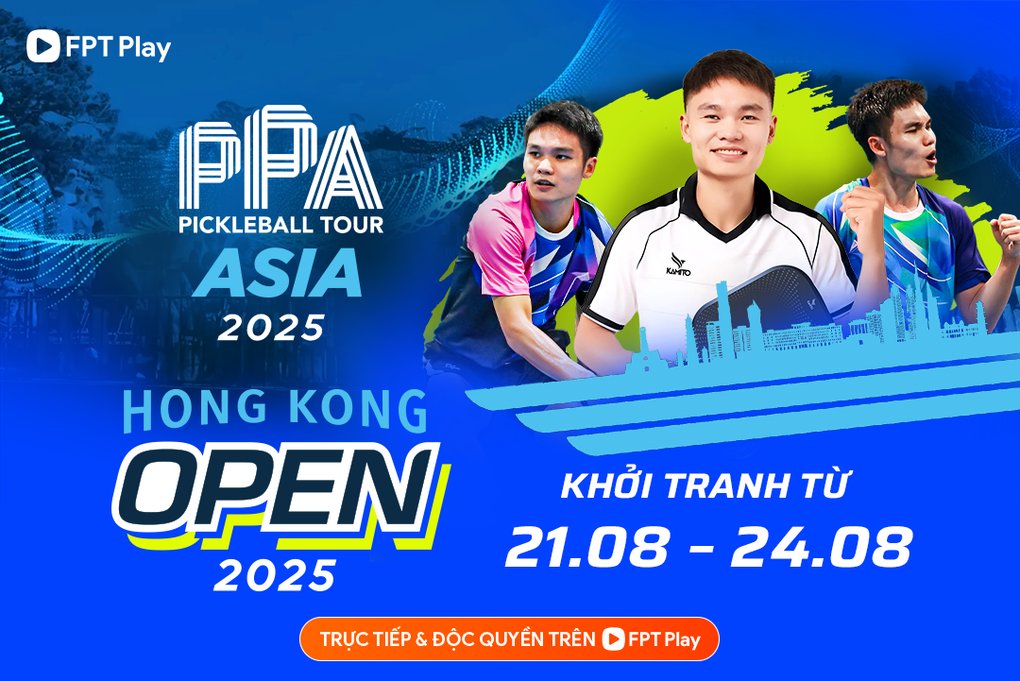 FPT Play chiếu độc quyền 3 giải lớn trong hệ thống PPA Pickleball Tour Asia 2025 - 1 FPT Play chiếu độc quyền 3 giải lớn trong hệ thống PPA Pickleball Tour Asia 2025 - 1