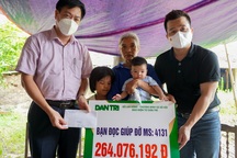 Bé gái mồ côi khát sữa được bạn đọc Dân trí giúp đỡ hơn 264 triệu đồng