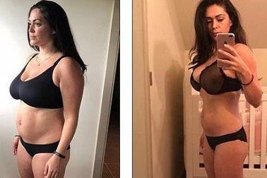 Casey Batchelor vất vả giảm cân sau sinh