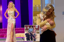 2 tuần sau khi sinh, người đẹp đi thi hoa hậu, vừa thi vừa... cho con bú