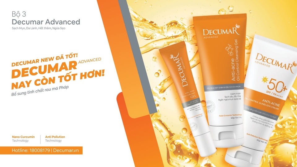 Decumar Advanced phiên bản chăm sóc da mụn hoàn hảo mới: Nhanh hơn, đột phá hơn - 1 Decumar Advanced phiên bản chăm sóc da mụn hoàn hảo mới: Nhanh hơn, đột phá hơn - 1