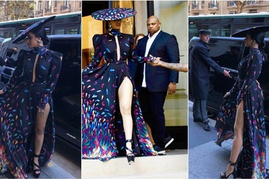 Cardi B diện váy lạ mắt