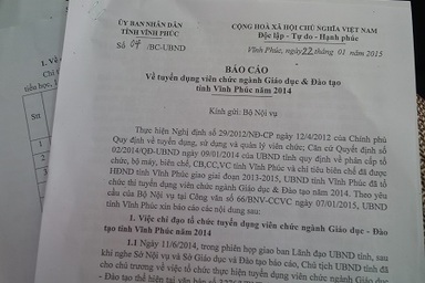 Vụ tuyển dụng giáo viên: Tiết lộ phương án sửa sai của Vĩnh Phúc