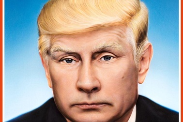 Báo Đức đăng ảnh Tổng thống Putin với kiểu tóc của ông Trump