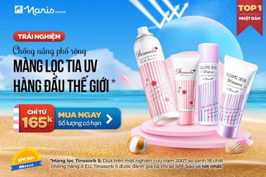 Naris Japan chiếm lĩnh thị phần mỹ phẩm hè với 3 siêu phẩm chống nắng