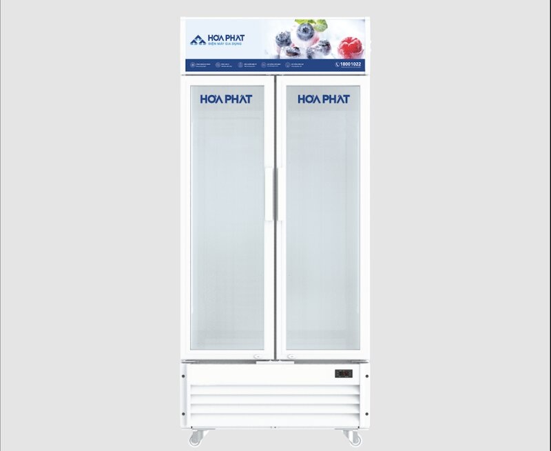 Review chi tiết tủ mát Hòa Phát Inverter 2 cánh 723 Lít HSR D8723