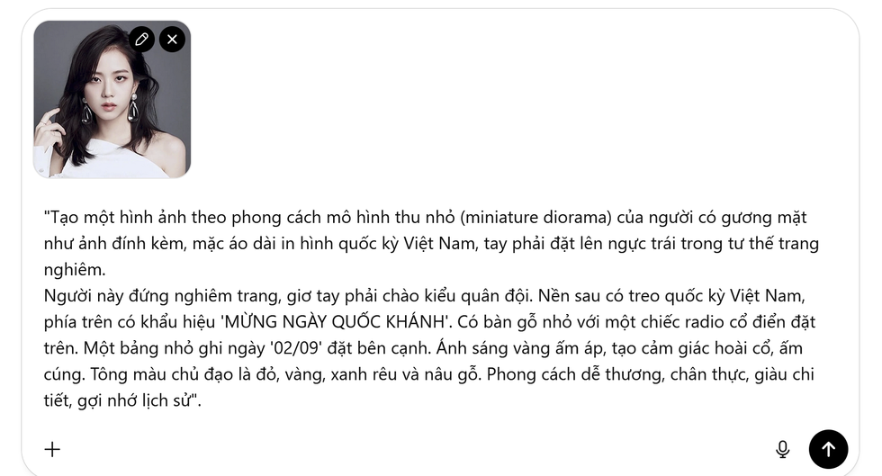 Cách dùng ChatGPT tạo ảnh búp bê từ gương mặt của bạn để chào mừng ngày 2/9 - 3 Cách dùng ChatGPT tạo ảnh búp bê từ gương mặt của bạn để chào mừng ngày 2/9 - 3