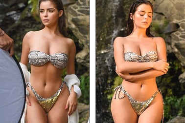 Demi Rose bốc lửa với bikini nhỏ xíu