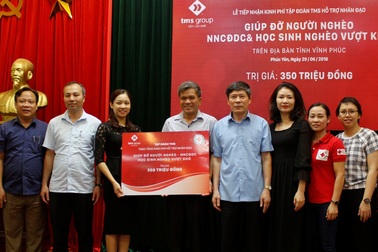 TMS Group: Trao tặng 350 triệu đồng hỗ trợ nạn nhân chất độc da cam, người nghèo tại Vĩnh Phúc