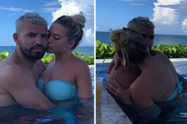 Sergio Aguero tận hưởng mùa hè rực lửa bên cô bạn gái xinh đẹp