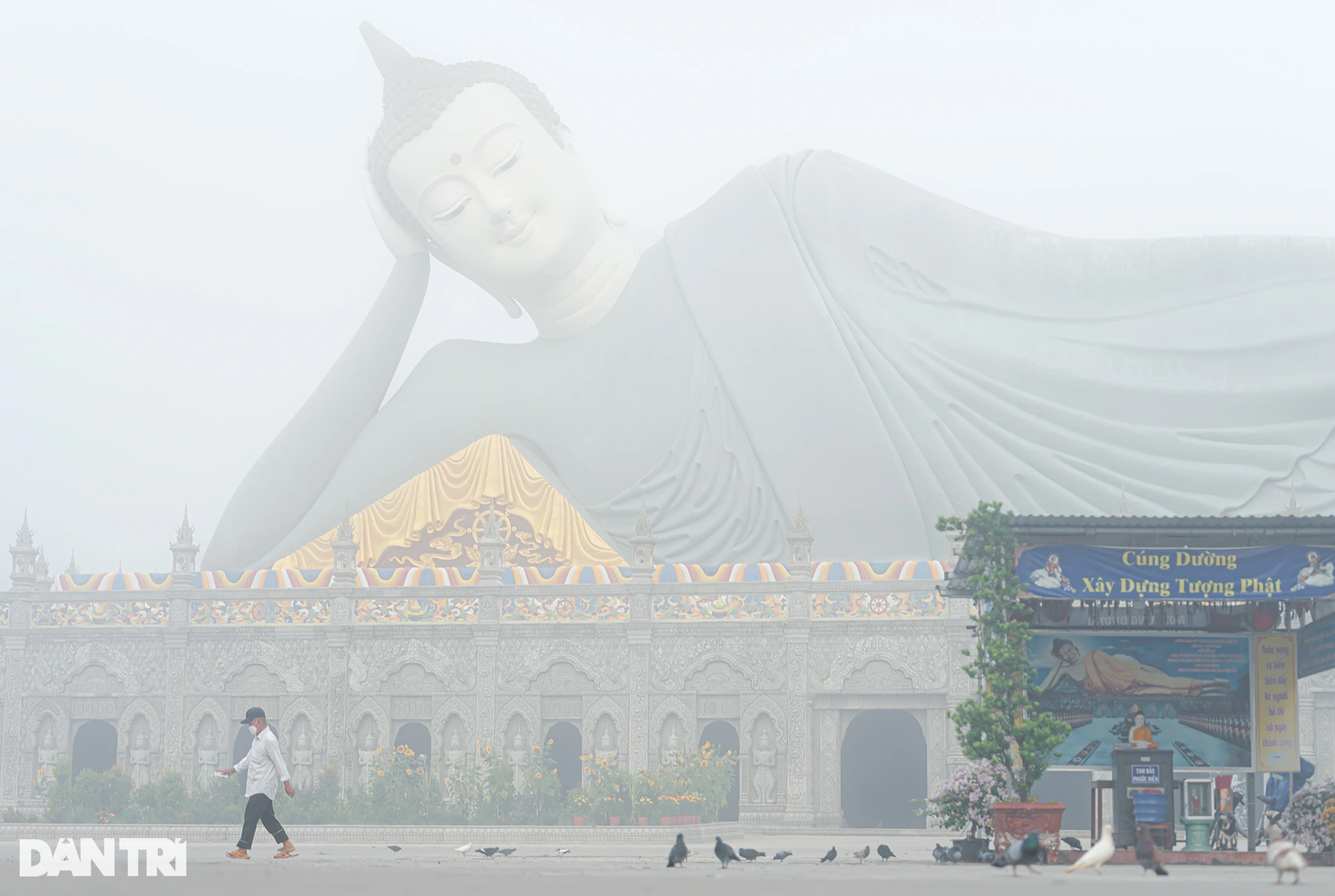 Sương mù phủ trắng ngôi chùa có tượng Phật nằm lớn nhất Việt Nam - 4 Sương mù phủ trắng ngôi chùa có tượng Phật nằm lớn nhất Việt Nam - 4