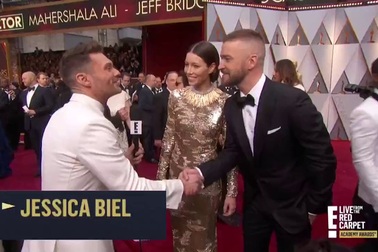 Jessica Biel và Jusin Timberlake đẹp đôi tại lễ trao giải Oscar 2017