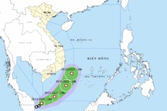 Áp thấp nhiệt đới sắp vào Nam Biển Đông, sự kiện chưa từng có trong lịch sử