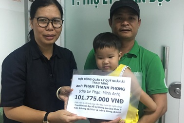 Hơn 101 triệu đồng đến với bé Minh Anh