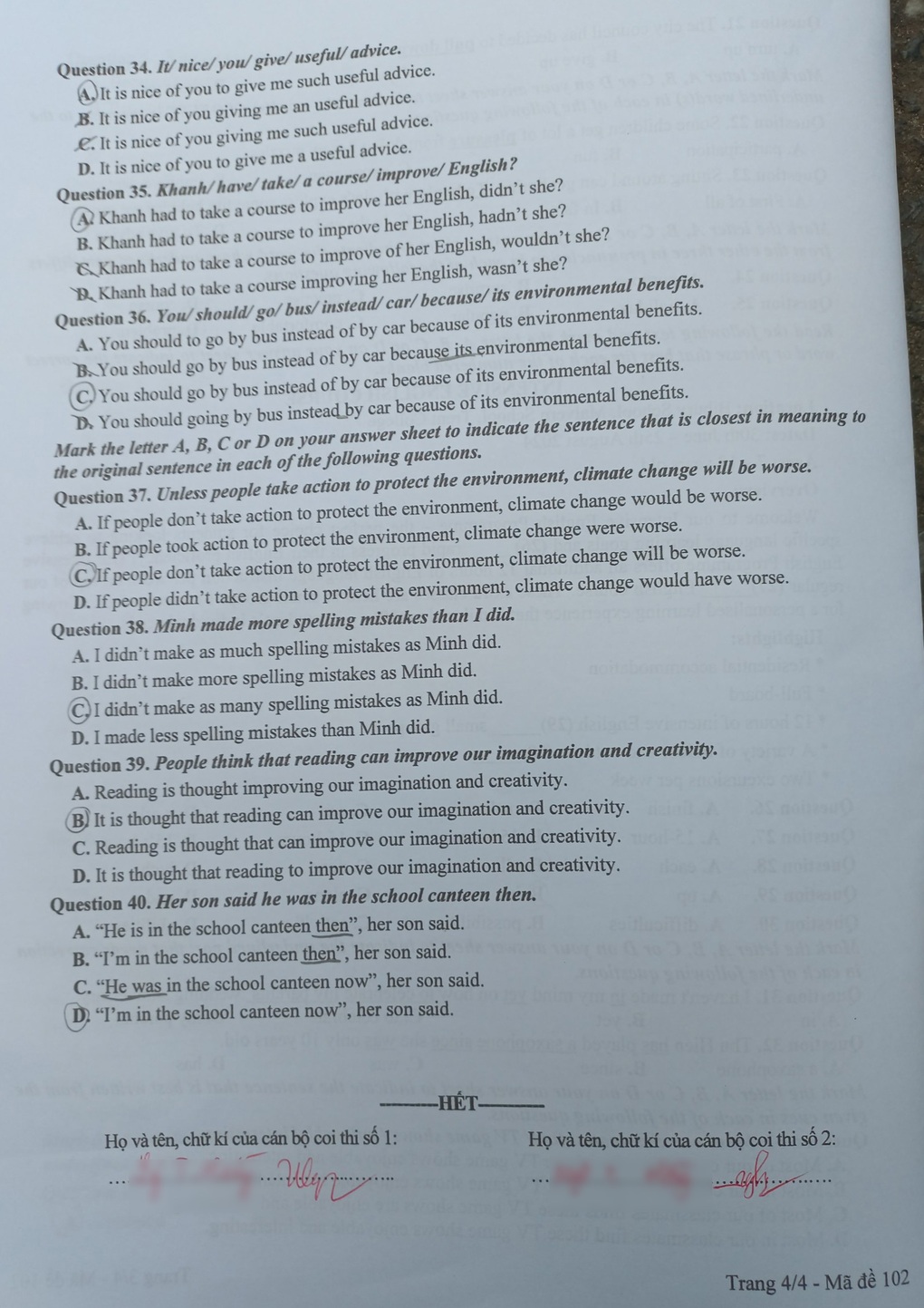 Mặt trái thiết bị điện tử với giới trẻ vào đề tiếng Anh thi lớp 10 ở Hà Nội - 8