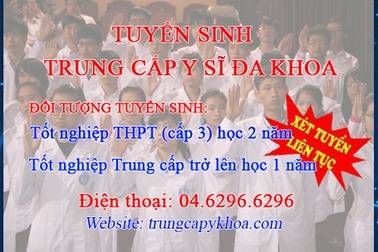 Trung cấp Y học Hà Nội tuyển sinh ngành y sĩ đa khoa năm 2014