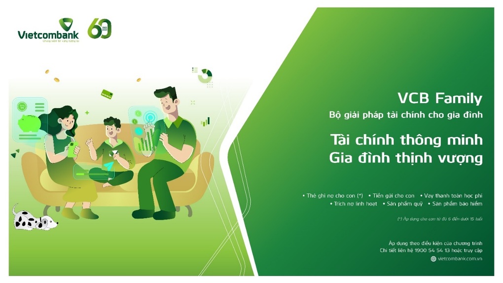 VCB Family - Bộ giải pháp tài chính thông minh cho gia đình Việt - 1 VCB Family - Bộ giải pháp tài chính thông minh cho gia đình Việt - 1