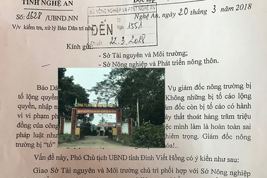 UBND tỉnh Nghệ An chỉ đạo làm rõ vụ giám đốc nông trường bị tố bán đất không văn tự!