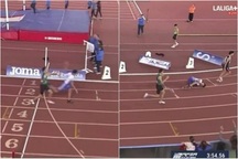 VĐV 18 tuổi gây sốc khi chơi xấu, đẩy ngã đối thủ trước vạch đích