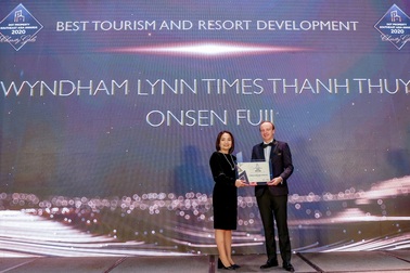 Wyndham Thanh Thủy được vinh danh dự án phát triển du lịch và nghỉ dưỡng tốt nhất Đông Nam Á 2020