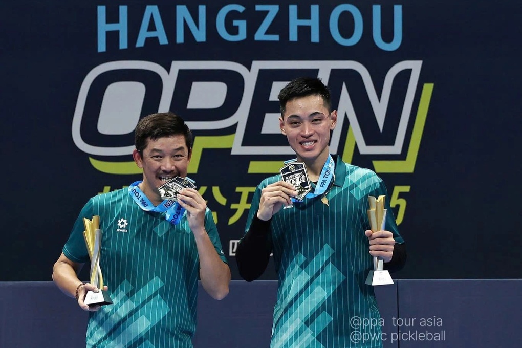 Vinh Hien - Minh Quan ສ້າງປະຫວັດສາດໃຫ້ບານເຕະຫວຽດນາມ - 2 Vinh Hiển - Minh Quân làm nên lịch sử cho pickleball Việt Nam - 2