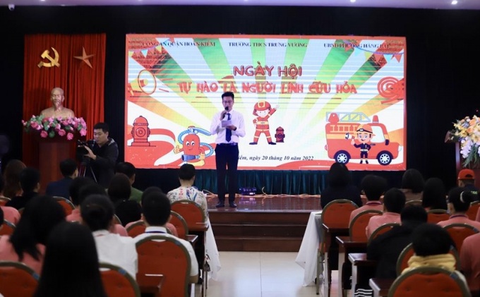 Toàn cảnh buổi lễ ngày hội “Tự hào là người lính cứu hoả” năm 2022.