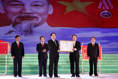 TP Thái Nguyên đón nhận Huân Chương Độc lập hạng Nhất