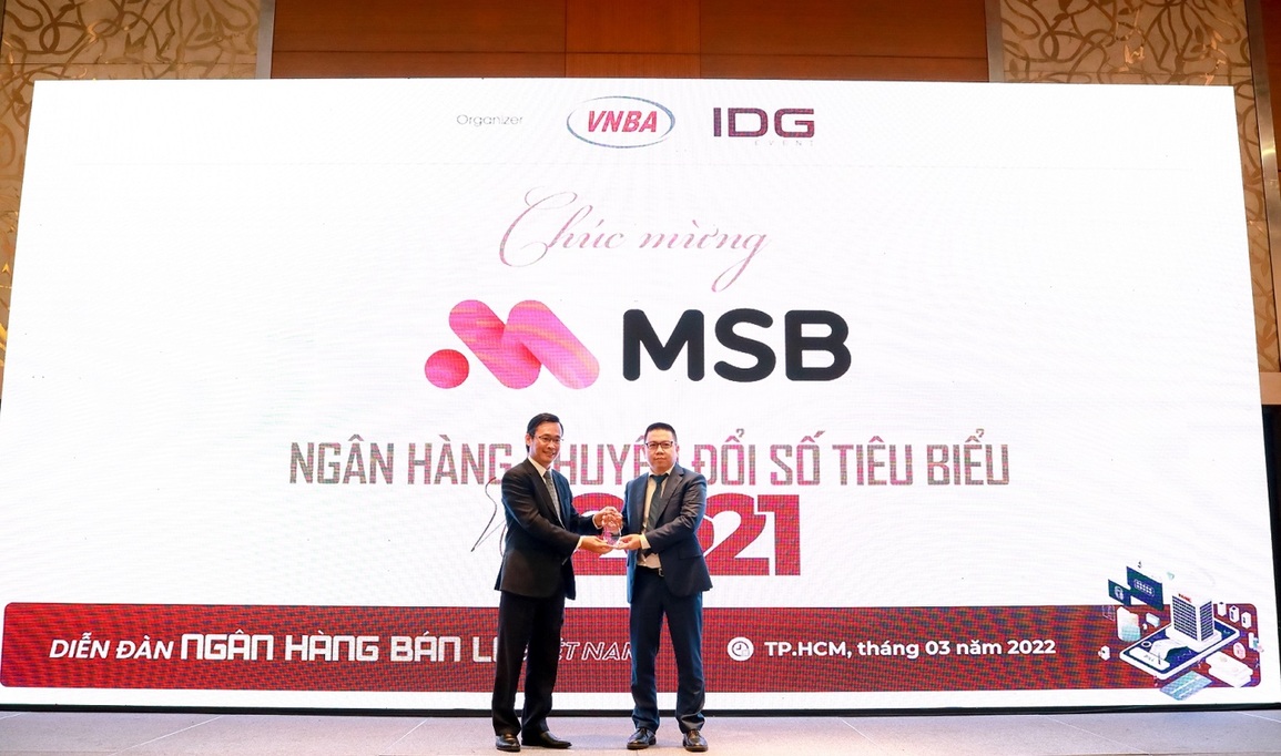 MSB nhận giải thưởng ngân hàng chuyển đổi số tiêu biểu - 1 MSB nhận giải thưởng ngân hàng chuyển đổi số tiêu biểu - 1