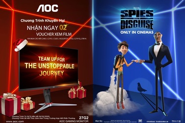 Màn hình AOC đồng hành cùng Disney ra mắt bộ phim “Điệp viên ẩn danh”