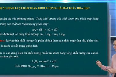 Ôn tập lớp 12: Áp dụng định luật bảo toàn khối lượng giải bài toán hóa học