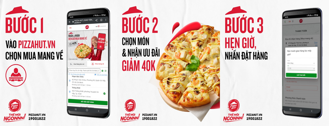 Pizza Hut ra mắt tính năng mới: Đặt món siêu thông minh Hẹn giờ mua mang về - 4 Pizza Hut ra mắt tính năng mới: Đặt món siêu thông minh Hẹn giờ mua mang về - 4