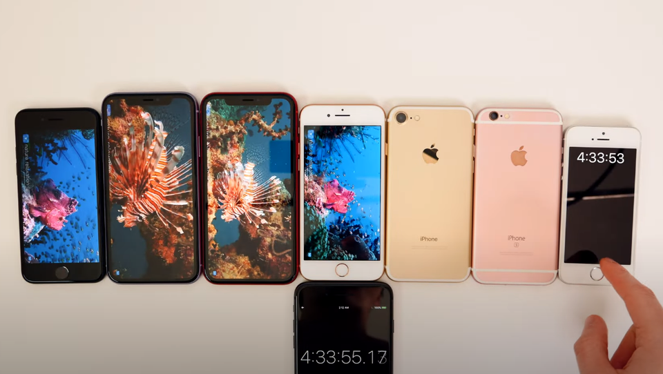 Kiểm chứng độ hao pin của iPhone SE 2020 với các đời iPhone trước đó - 5 Kiểm chứng độ hao pin của iPhone SE 2020 với các đời iPhone trước đó - 5