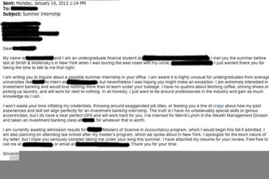 Thư xin việc “nói thật” của sinh viên gây ấn tượng 