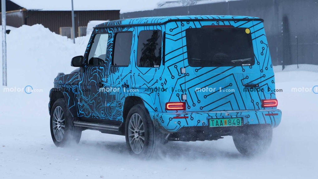 Mercedes-Benz EQG lộ diện trên đường thử, là bản thuần điện của G-Class - 7 Mercedes-Benz EQG lộ diện trên đường thử, là bản thuần điện của G-Class - 7