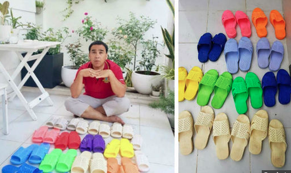 Ở biệt thự triệu đô, Quyền Linh khệ nệ rửa hàng trăm đôi dép tổ ong - 9 Ở biệt thự triệu đô, Quyền Linh khệ nệ rửa hàng trăm đôi dép tổ ong - 9