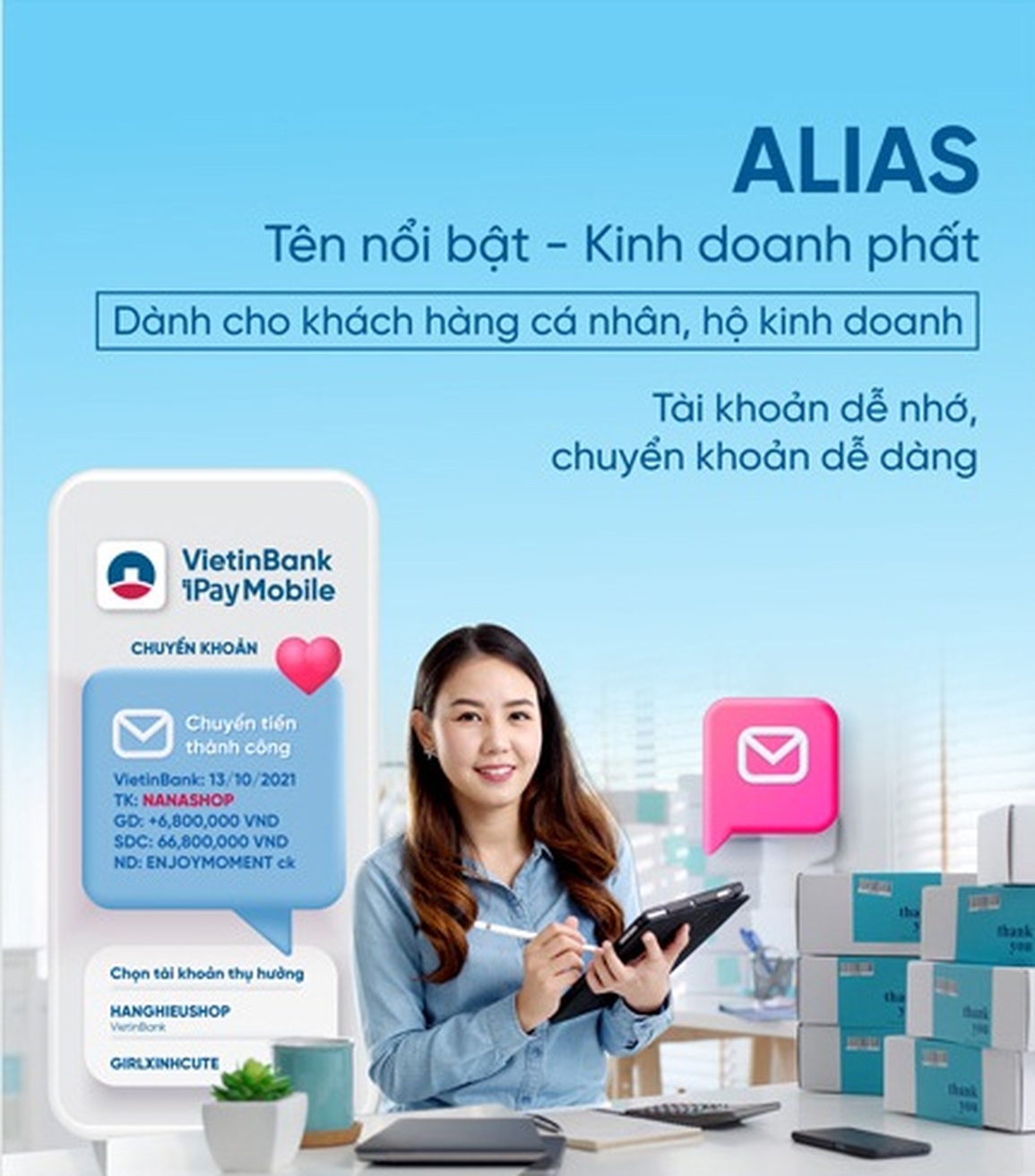 Alias - biệt danh tài khoản của VietinBank lọt vào Top 10 Tin dùng Việt Nam 2021 - 2 Alias - biệt danh tài khoản của VietinBank lọt vào Top 10 Tin dùng Việt Nam 2021 - 2