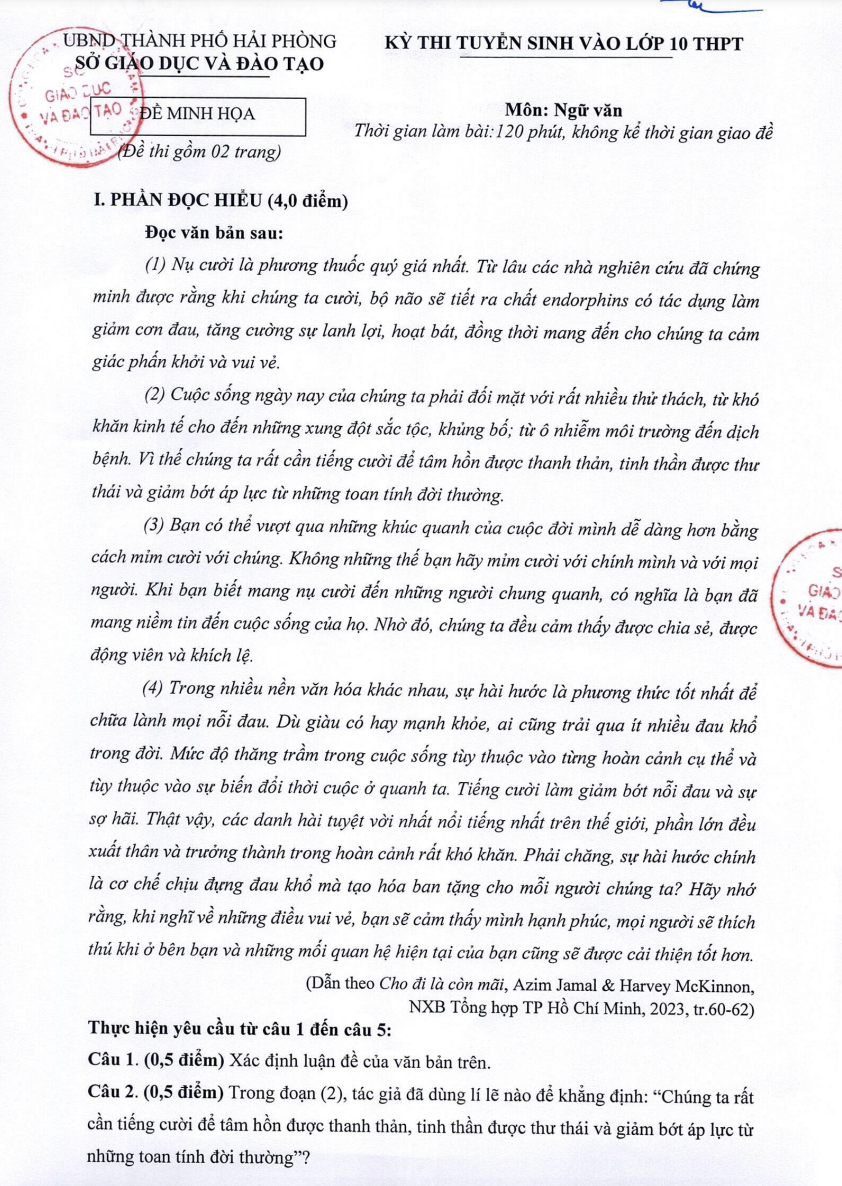 Đề minh họa thi vào lớp 10 năm 2025 của Hải Phòng, Ninh Bình, Phú Thọ - 1 Đề minh họa thi vào lớp 10 năm 2025 của Hải Phòng, Ninh Bình, Phú Thọ - 1