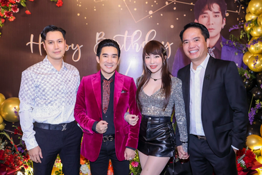 Việt Anh, Quỳnh Nga mừng sinh nhật Quang Hà