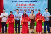 Báo Dân trí khánh thành 4 nhà Nhân ái nơi biên cương xa xôi