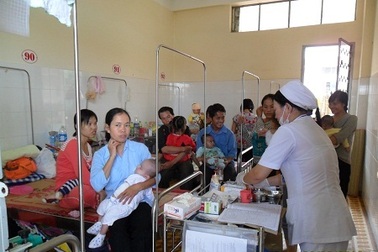 Bố trí thêm 30 giường bệnh giảm quá tải khoa nhi