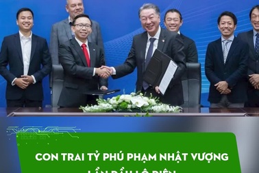 Con trai tỷ phú Phạm Nhật Vượng lần đầu lộ diện