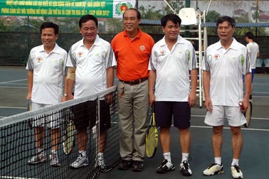 Khai mạc giải tennis Phòng Cảnh sát môi trường Công an Hà Nội