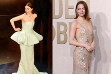 Chiếc váy bị bục khóa và những vẻ ngoài biểu tượng của Emma Stone