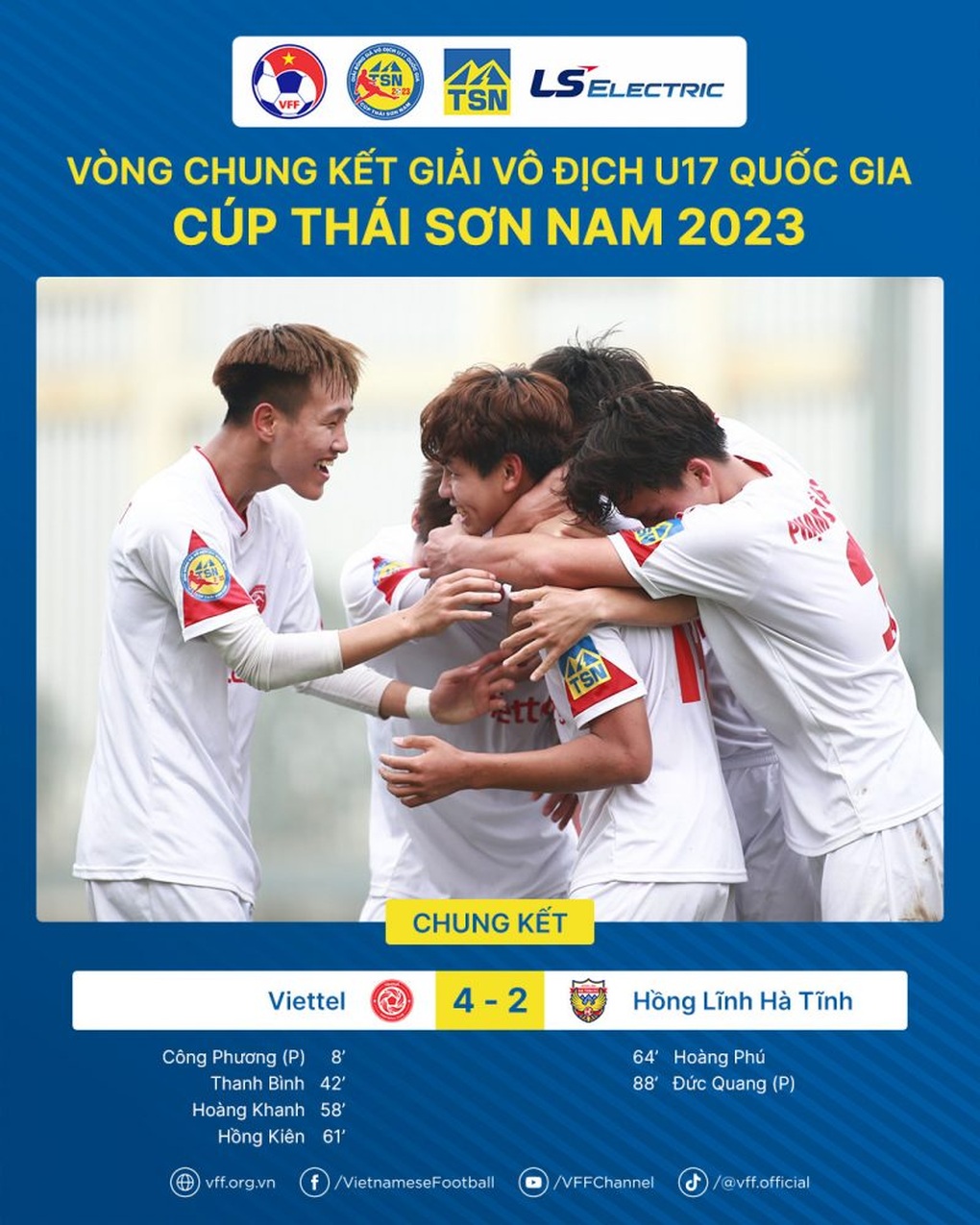 U17 Viettel vô địch giải bóng đá U17 Quốc gia 2023 - 3