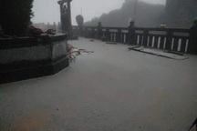 Băng tuyết xuất hiện trên đỉnh Fansipan