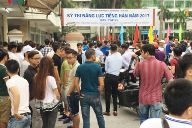 Kỳ thi tiếng Hàn tháng 6/2017: 3.701 lao động đạt yêu cầu