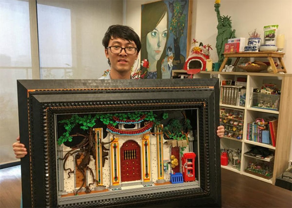 Chàng trai xếp lego tái hiện cảnh làng quê, đình chùa Việt Nam lên báo Anh - 3 Chàng trai xếp lego tái hiện cảnh làng quê, đình chùa Việt Nam lên báo Anh - 3
