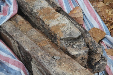 Thi công đường, phát hiện di chỉ mộ táng có niên đại thời Trần