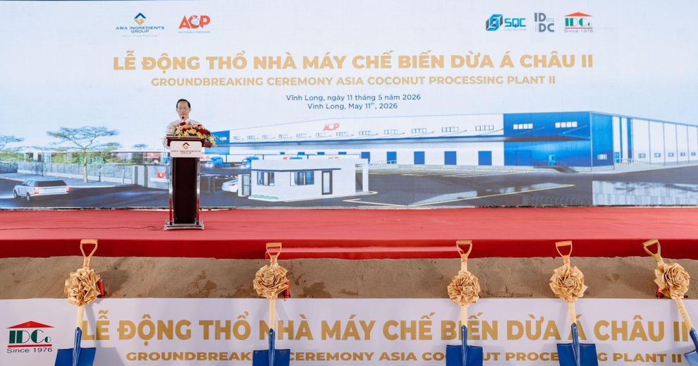 Tập đoàn Nguyên liệu Á Châu động thổ nhà máy chế biến dừa - 2
