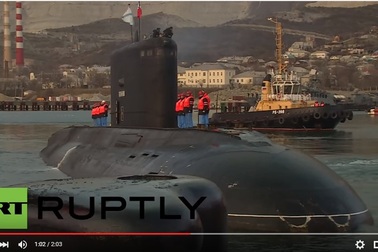 Tàu ngầm Nga về nước sau sứ mệnh tiêu diệt IS